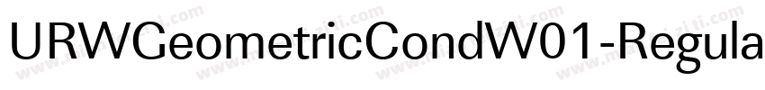 URWGeometricCondW01-Regular Regular字体转换